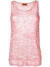 Missoni Stricktop Mit Pailletten - Rosa In Pink