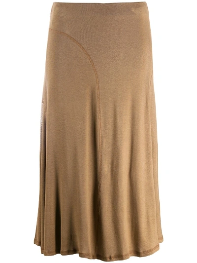 Totême Toteme Pleated Skirt - Brown