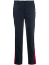 P.a.r.o.s.h Tailored Cropped Trousers In Blue