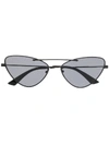 Mcq By Alexander Mcqueen Mcq Alexander Mcqueen Cat Eye Sunglasses - Black