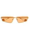 Gucci Tinted Sunglasses In Gold