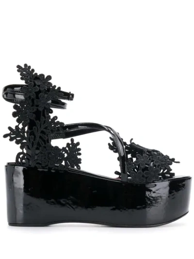 Maison Ernest Fable Platform Sandals In Black