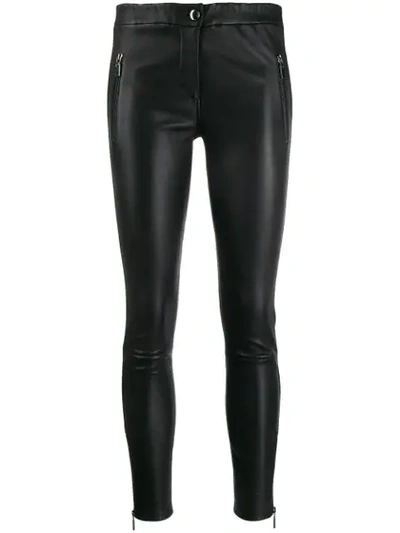 Arma High-waisted Skinny Trousers In Black