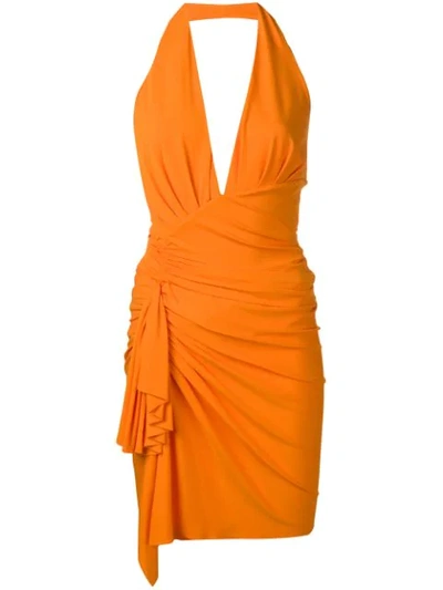 Alexandre Vauthier Halter Neck Dress - Orange