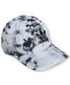 Adidas Originals Originals Relaxed Tie Dye Baseball Hat - Black In Black/white