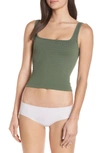 Free People Intimately Fp Square One Seamless Camisole In Moss