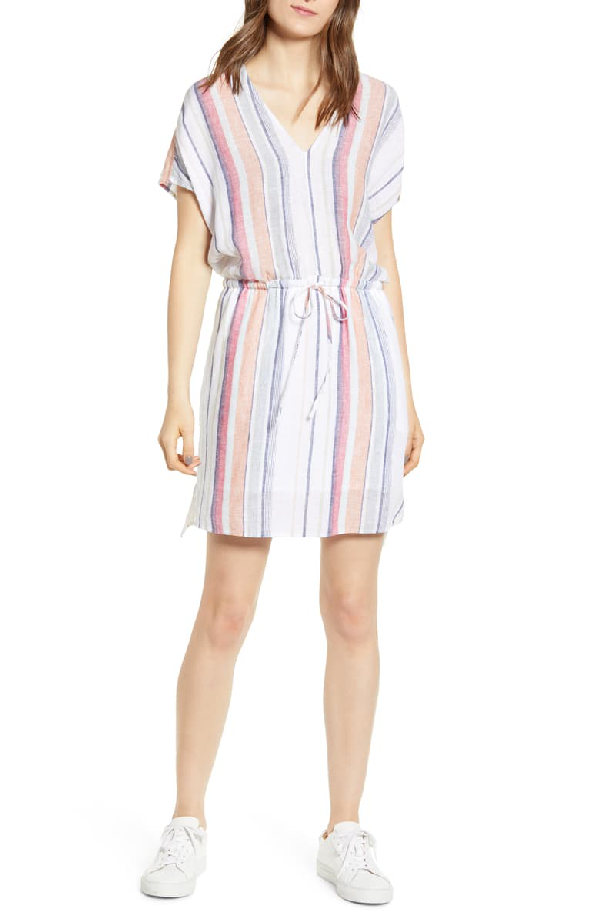 linen blend tunic dress