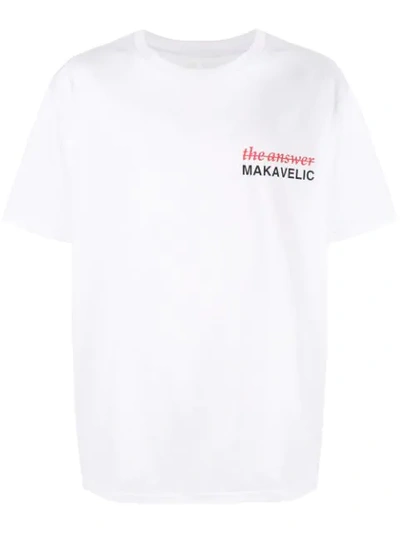 Makavelic Index Finger T-shirt In White