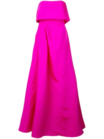 Alex Perry Strapless Gown In Pink