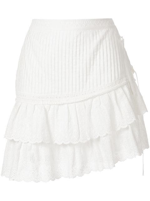 Sir. CeliÉ Pleated Mini Skirt In White | ModeSens