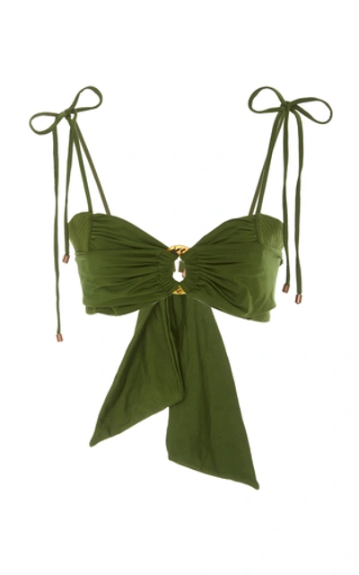 Johanna Ortiz Weel-wisher Bikini Top In Green