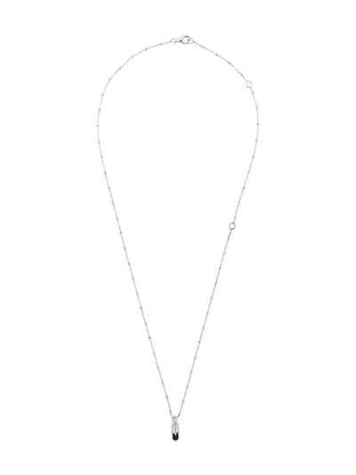Kasun London Bullet Pendant Necklace In Silver