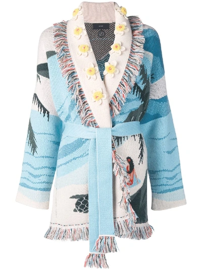 Alanui Cardigan Mit Hawaii-print - Rosa In Pink