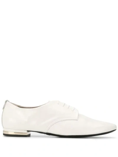 Agl Attilio Giusti Leombruni Pointed Lace-up Shoes In White
