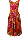 Samantha Sung Flared Aster Dress - Orange