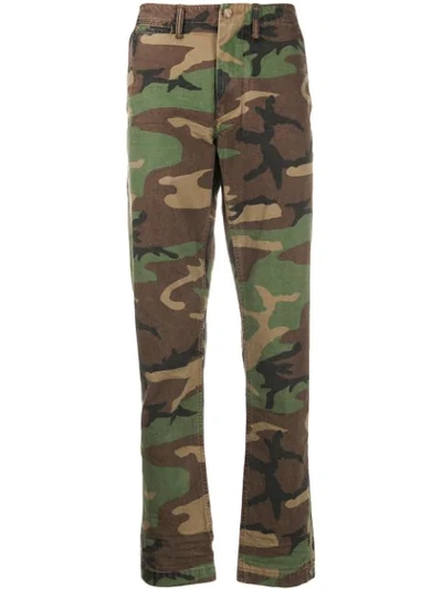 Polo Ralph Lauren Camouflage Print Trousers - Green