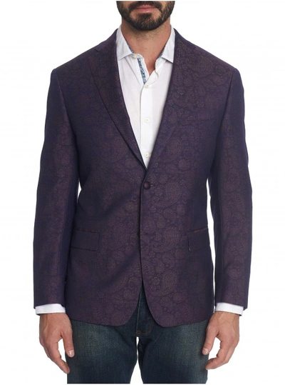 Robert Graham Men's Randall Paisley Sport Coat In Purple Size: 38r By