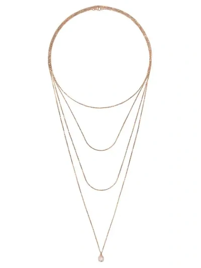 Raphaele Canot Diamond Foundry X Dover Street Market18kt Rose Gold Layered Necklace