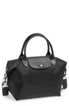 Longchamp 'small Le Pliage Neo' Nylon Top Handle Tote - Black