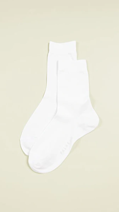 Falke Cotton Touch Ankle Socks In White