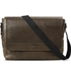 Shinola Men's Slim Navigator Leather Messenger Bag In Moss