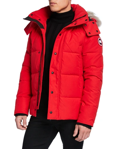 Canada Goose Wyndham Down Parka In Red