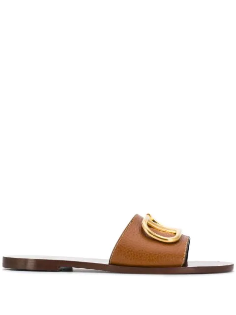 valentino sandals tan