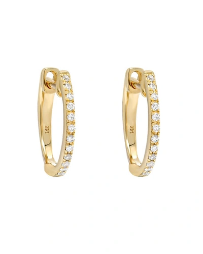 Zoe Lev Jewelry 14k Gold Diamond Huggie Earrings