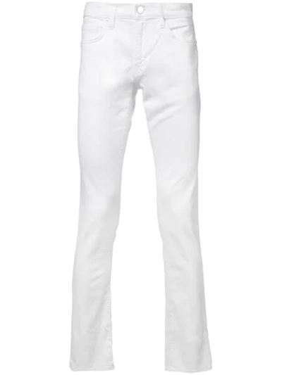 J Brand Mick Ripped Skinny Fit Jeans In Whitman