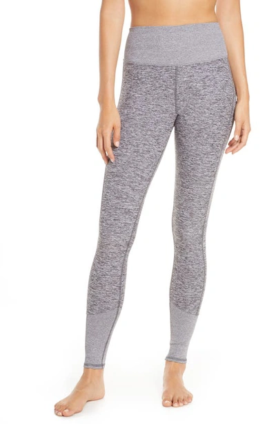 Alo Yoga High Waist Lounge Leggings In Dove Grey Heather Mlt