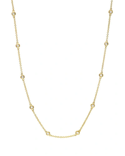 Zoe Lev Jewelry 14k Gold Diamond By-the-yard Necklace