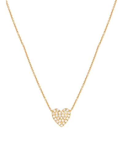 Zoe Lev Jewelry 14k Gold Diamond Heart Necklace