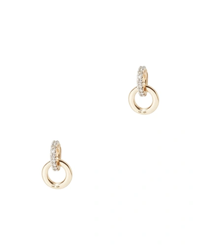 Adina Reyter Interlocking Circle Diamond Earrings In Gold