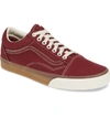 Vans Old Skool Sneaker In Port/ Gum Pop