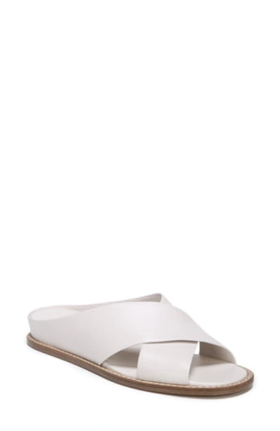 Vince Women's Fairley Leather Slide Sandals In Off White