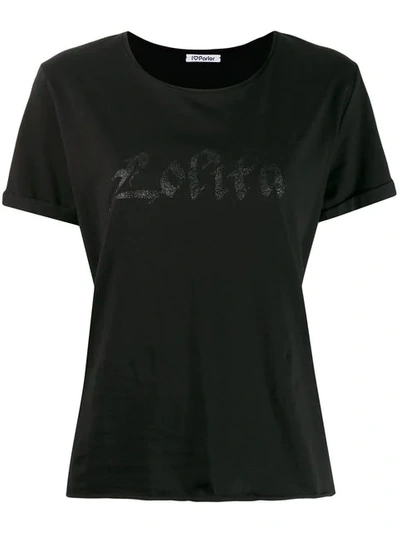 Parlor Logo Print T-shirt In Black