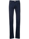 Jacob Cohen Skinny Fit Chinos In Blue
