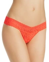 Hanky Panky Low-rise Thong In Tangelo