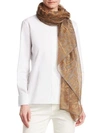 Loro Piana Women's Paisley Cashmere Scarf In Bistre