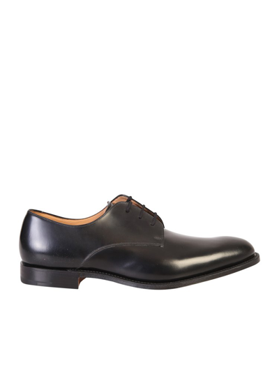 Church's Oslo Polished-leather Derby Shoes In Blue