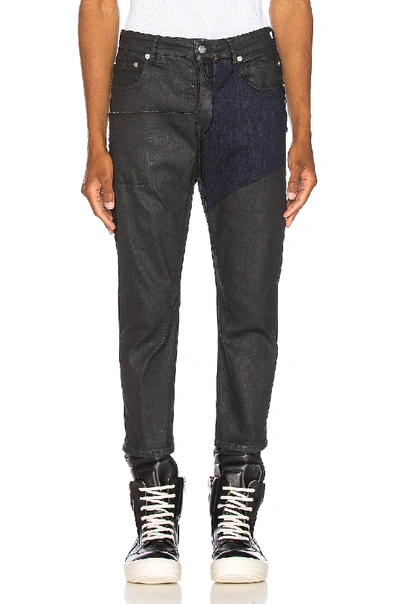 Rick Owens Babel Cropped Jeans In Black