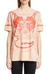 Givenchy Gemini Graphic Tee In Skin