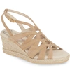 Amalfi By Rangoni Luca Espadrille Wedge Sandal In Brown Suede