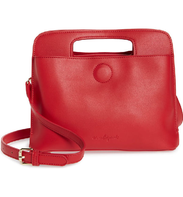 Urban Originals Share The Love Vegan Leather Crossbody Bag - Red | ModeSens