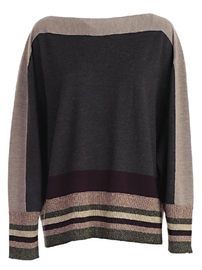 Antonio Marras Stripe Trim Sweater In Multicolore