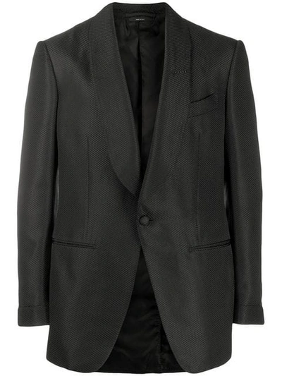 Tom Ford Single-breasted Blazer In Black