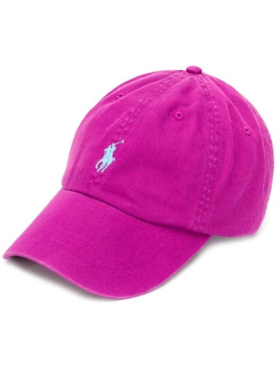 Polo Ralph Lauren Logo Embroidered Cap - Purple