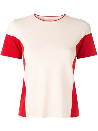 Anteprima T-shirt In Colour-block-optik - Weiss In White