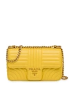 Prada Diagramme Medium Shoulder Bag In Yellow