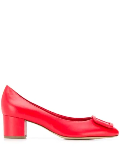 Hogl Buckle Detail Pumps In Red